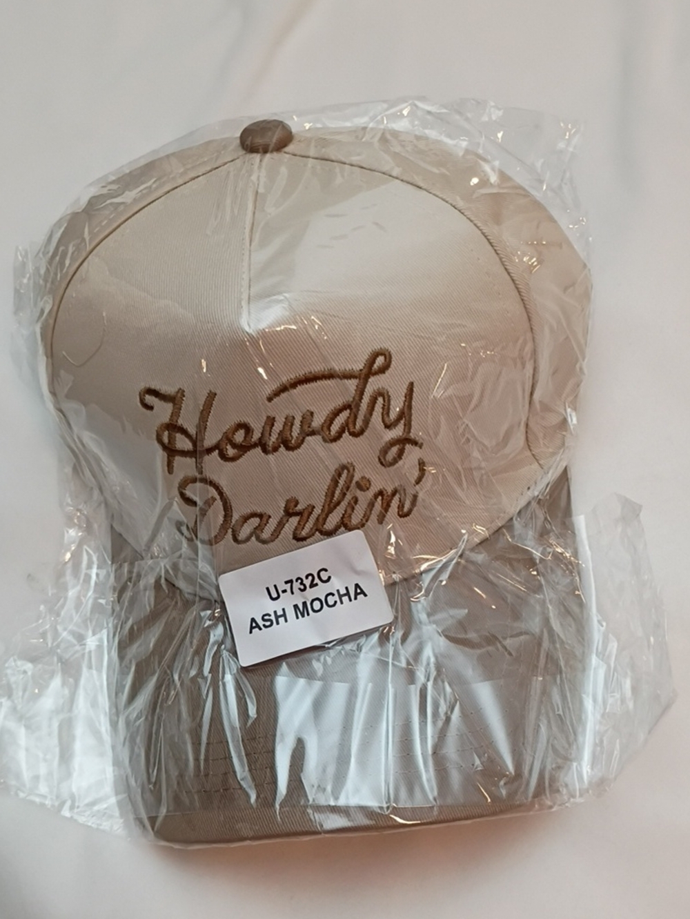 Zenana OSFM Adults Howdy Darlin' Ash Mocha Trucker Hat